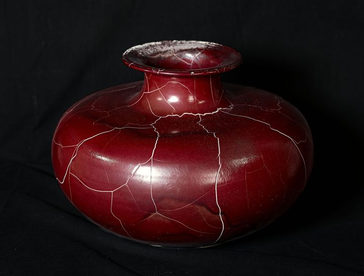 Vase Ochsenblutrot